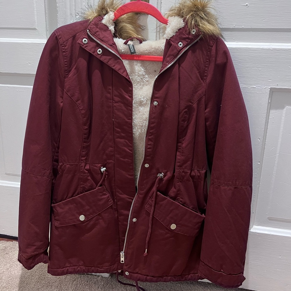H&M Burgundy Jacket